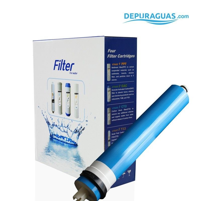 Filtros osmosis inversa estándar + membrana. RO 5ET